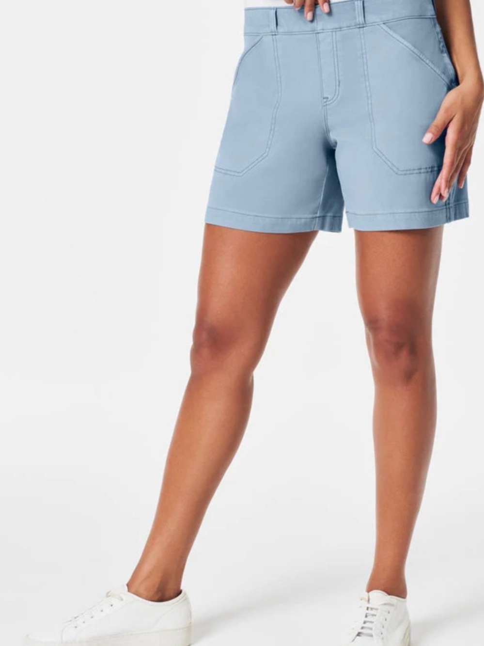 SPANX Slate grey High-Rise Utility Shorts 6” - Picture 8 of 10